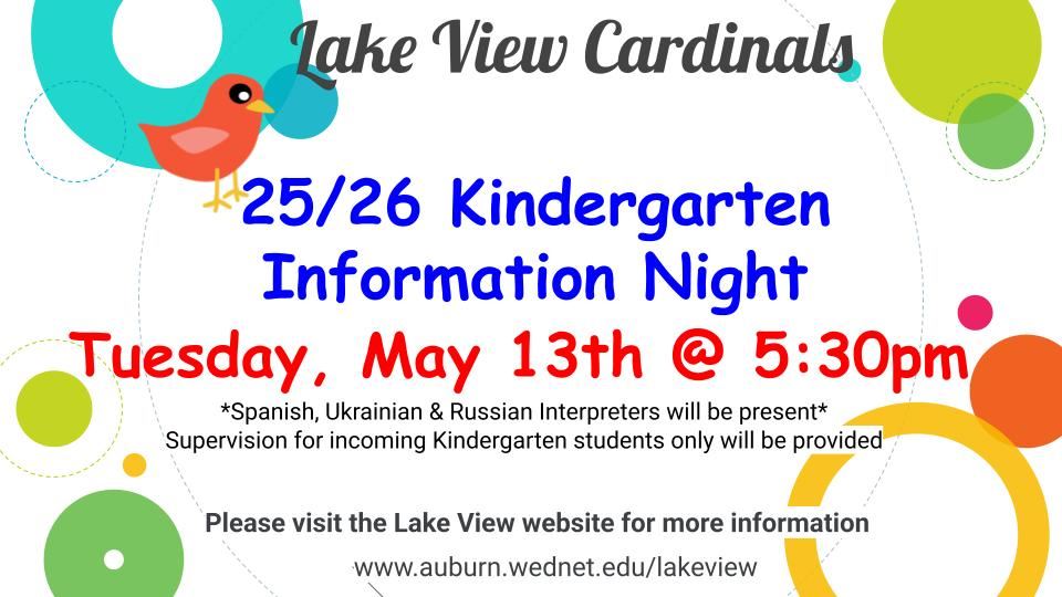  Kinder Infor Night